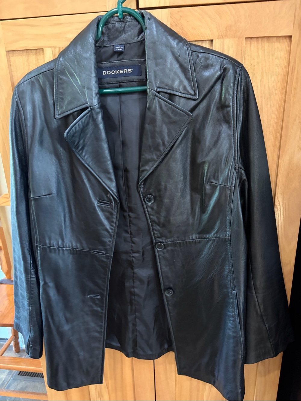 Dockers Black Leather Jacket